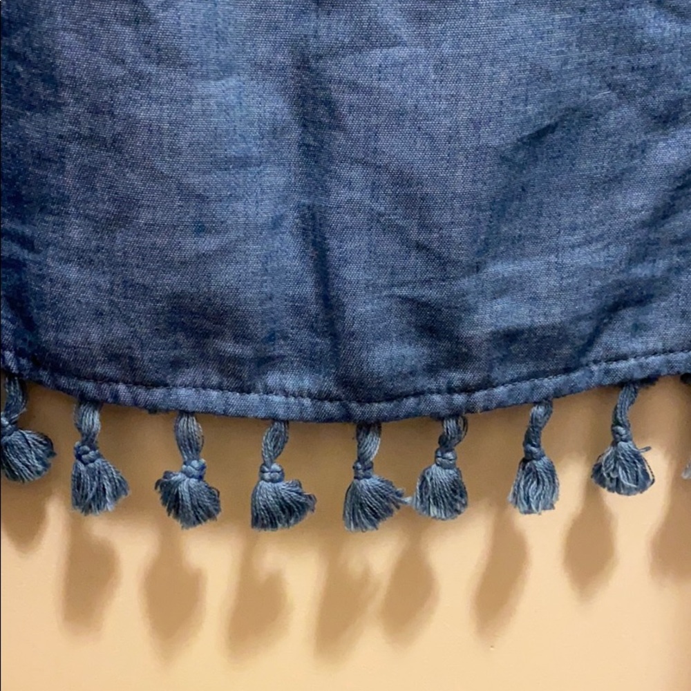 Blue tassel top - Picture 2 of 4